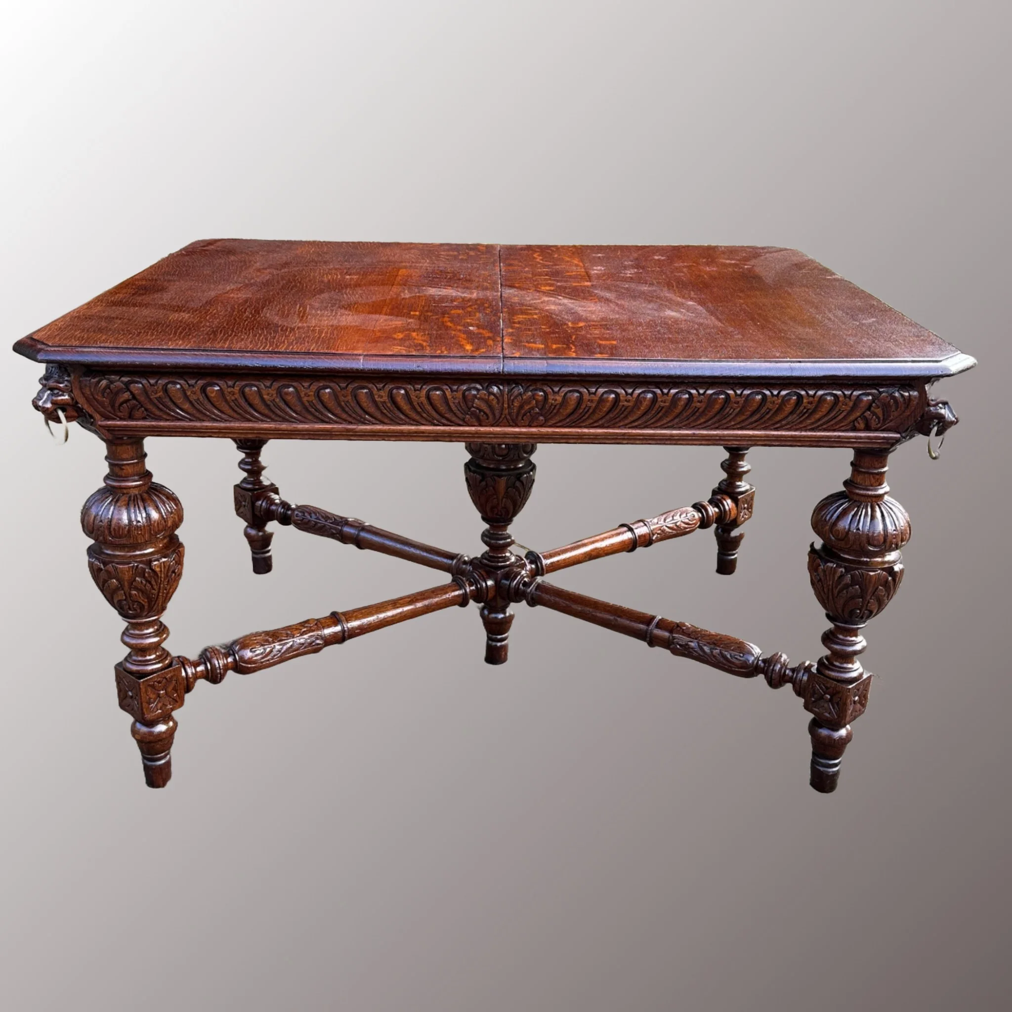 Neoreneszánsz étkezőasztal - 2. nézet