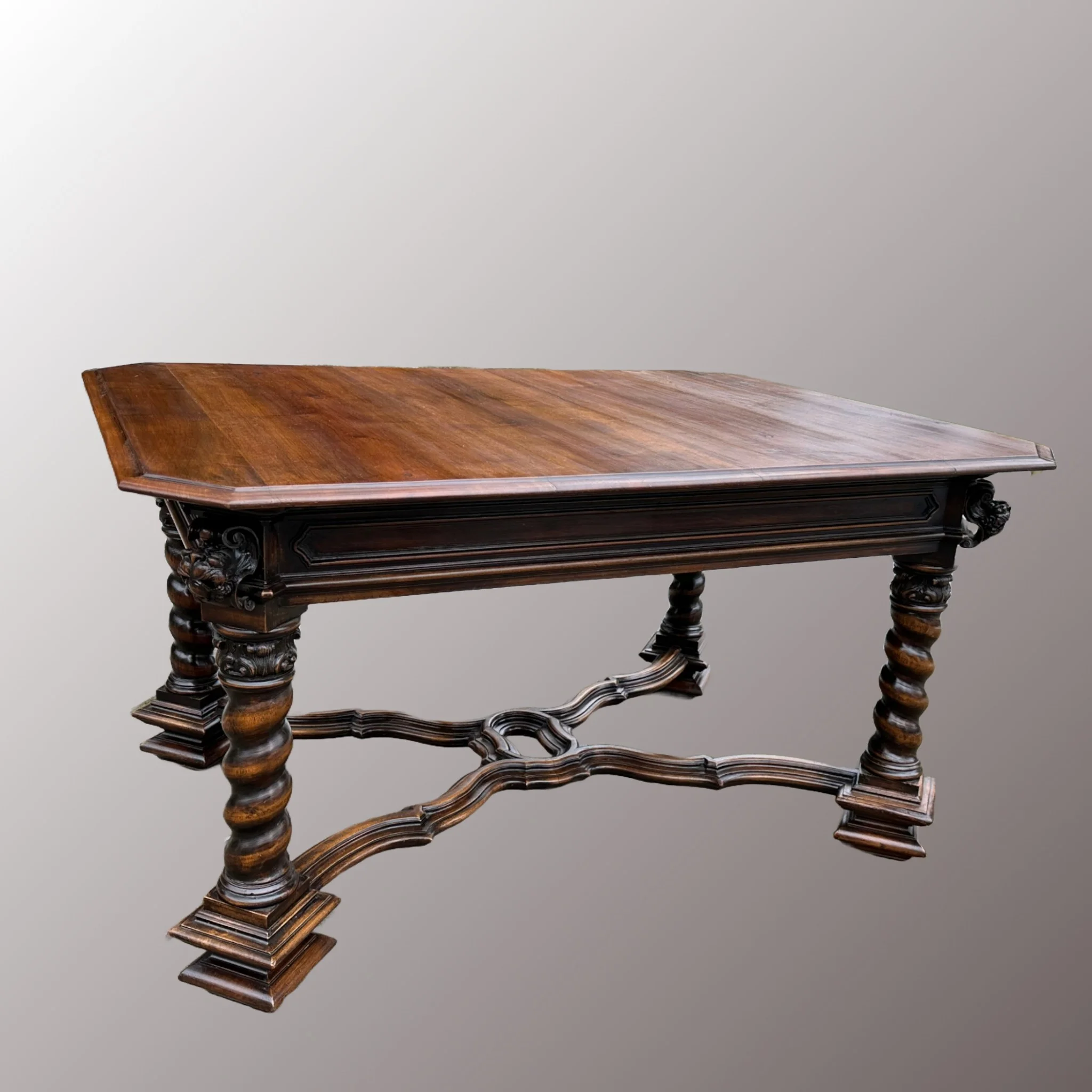 Neoreneszánsz étkezőasztal - 2. nézet