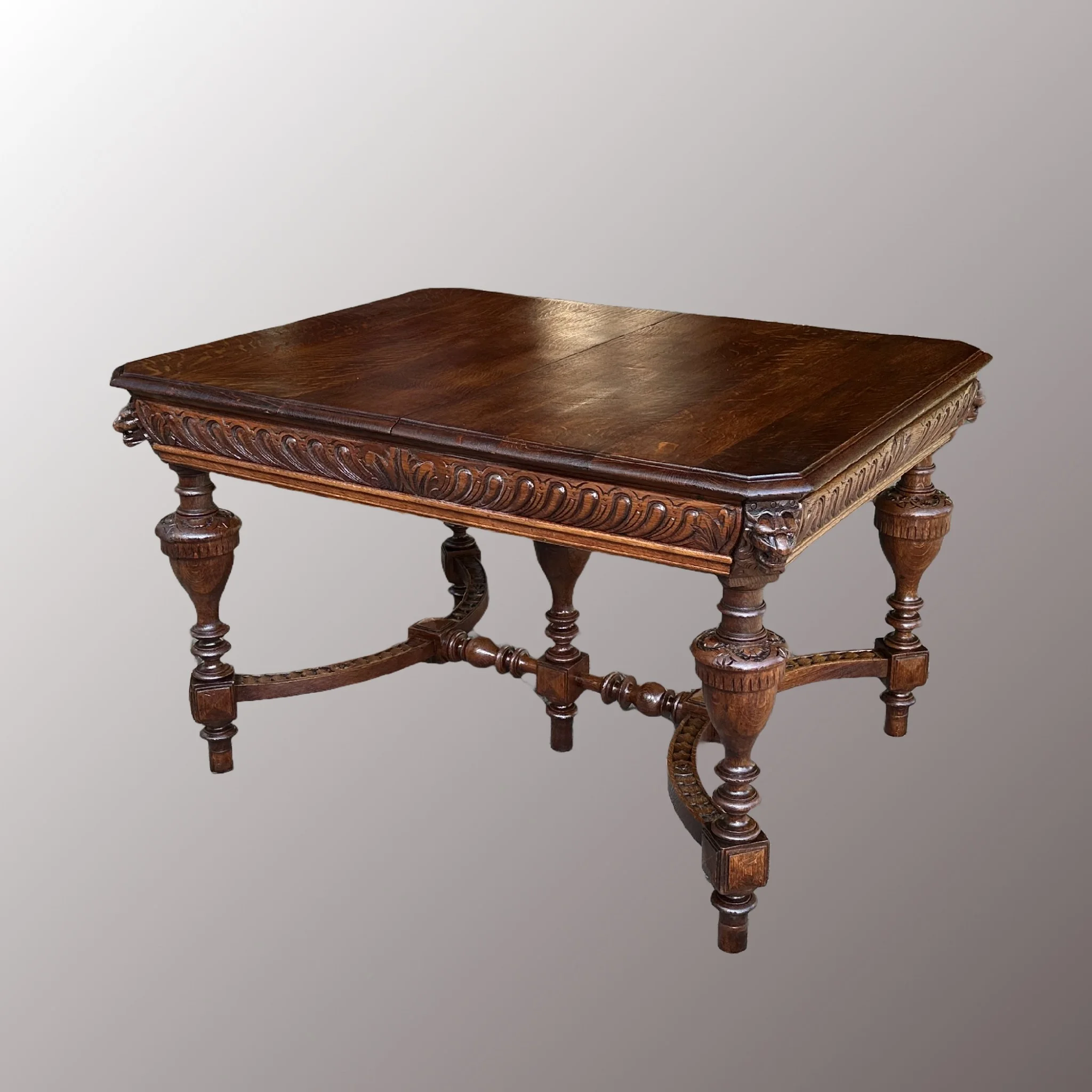 Bővíthető neoreneszánsz étkezőasztal - 3. nézet