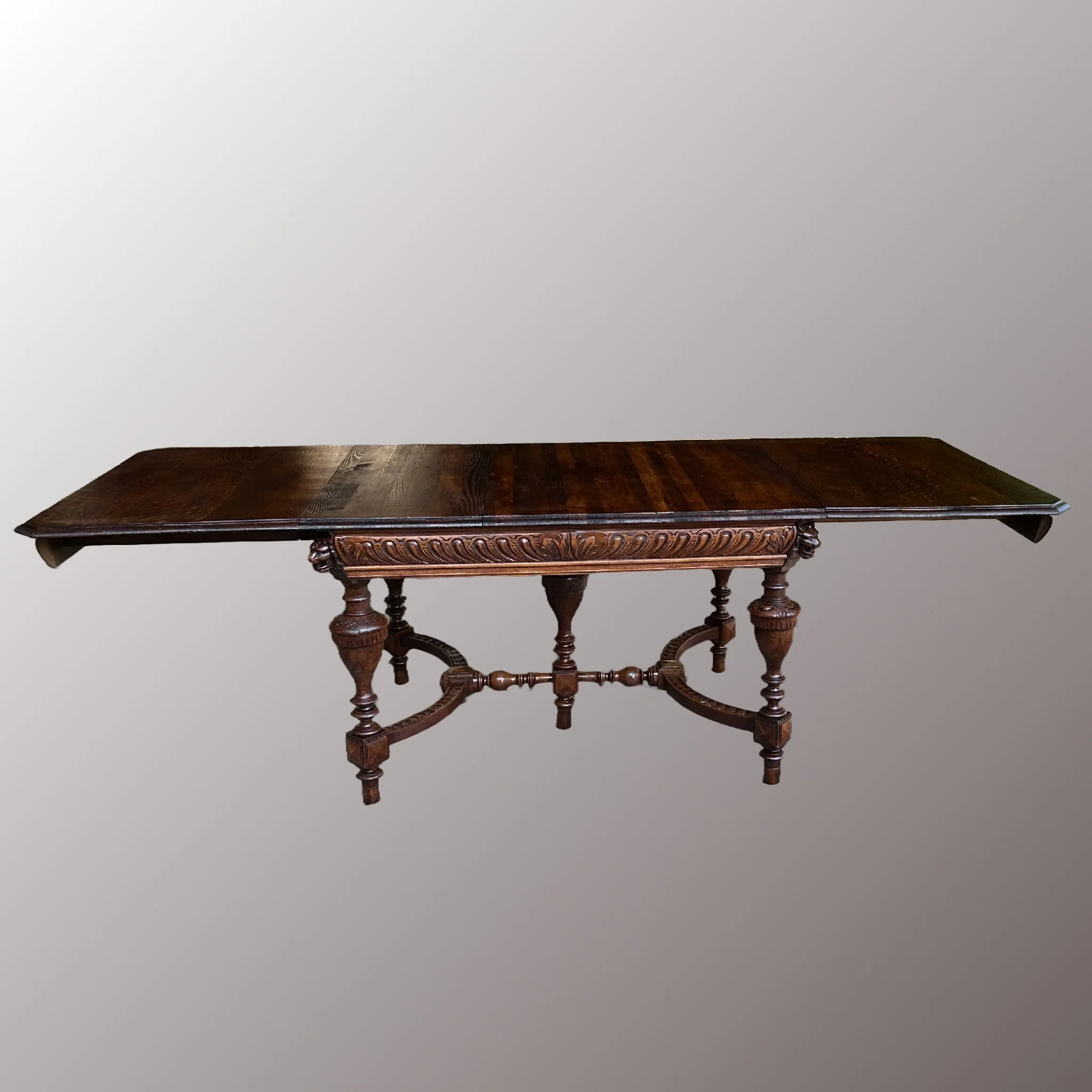 Bővíthető neoreneszánsz étkezőasztal - 4. nézet