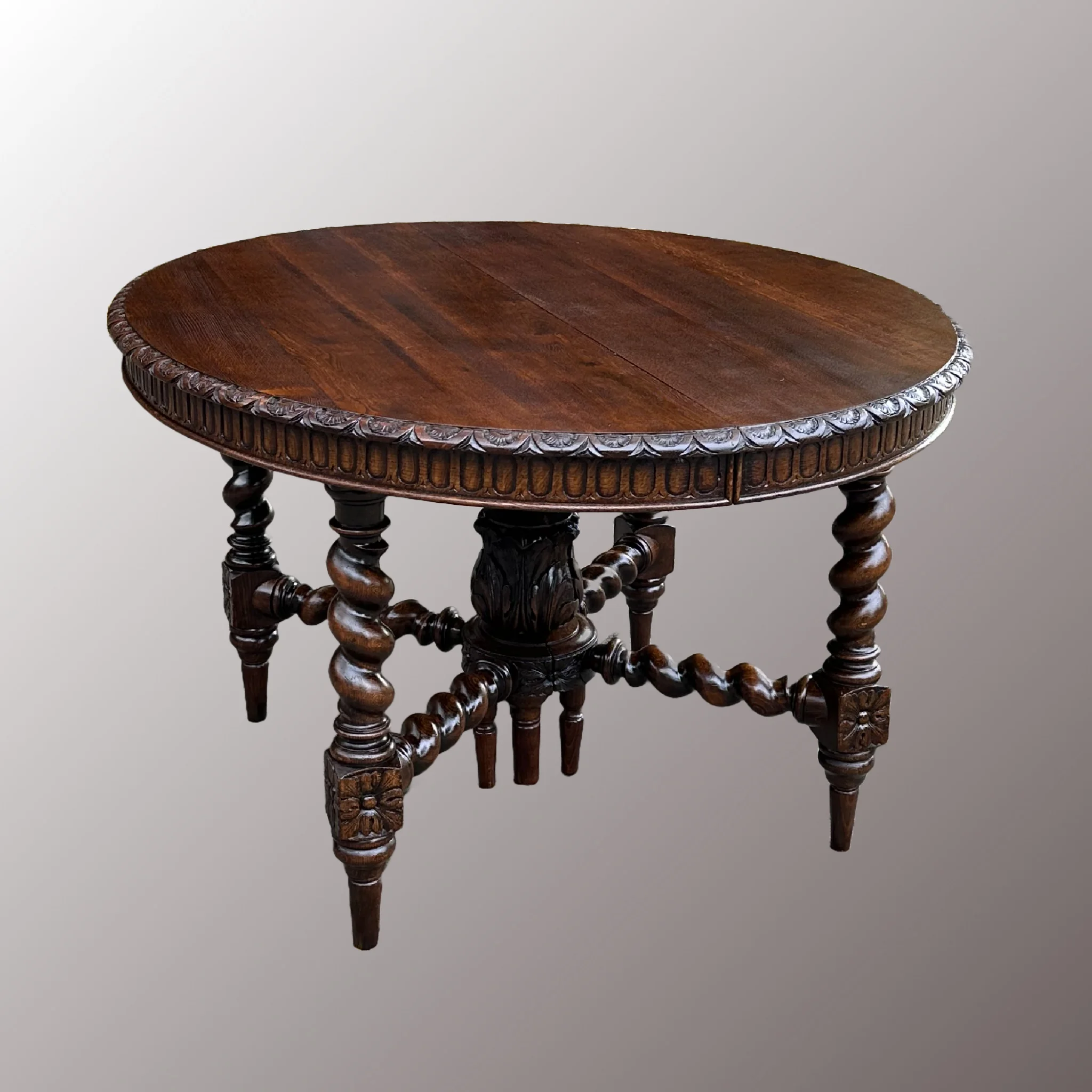 Restaurált Neoreneszánsz étkezőasztal