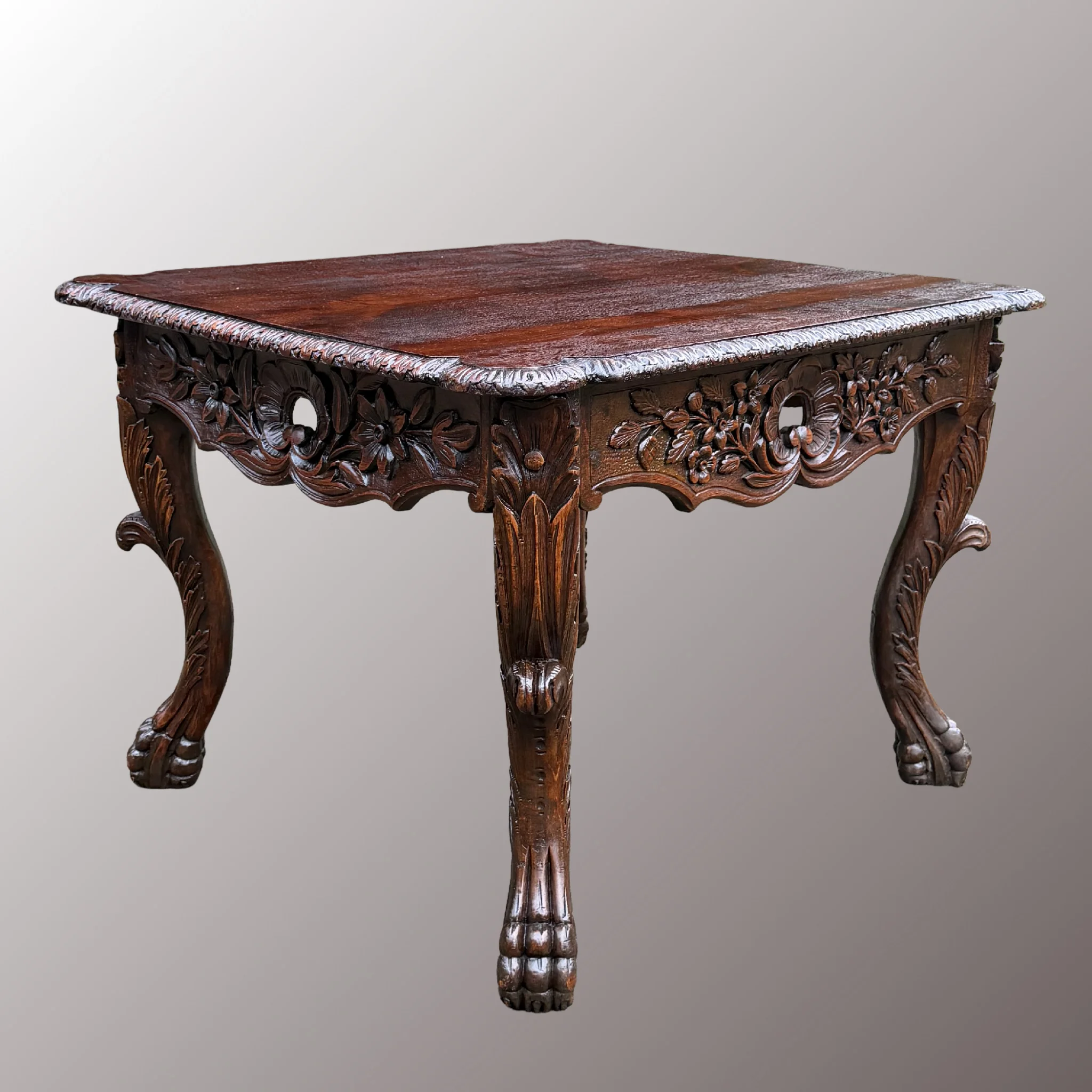 Restaurált Neorokokó étkezőasztal