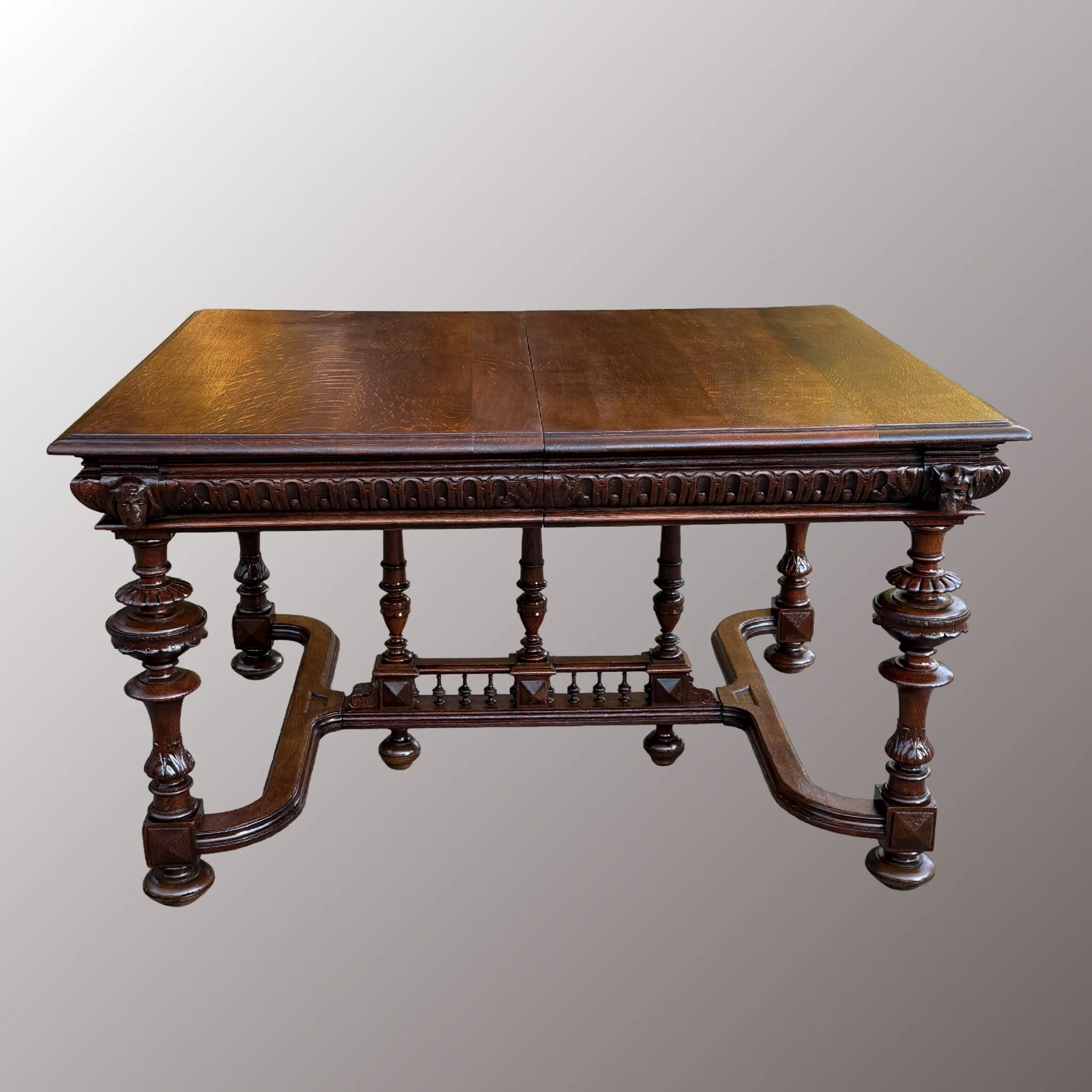 Historizáló antik étkezőasztal - 5. nézet