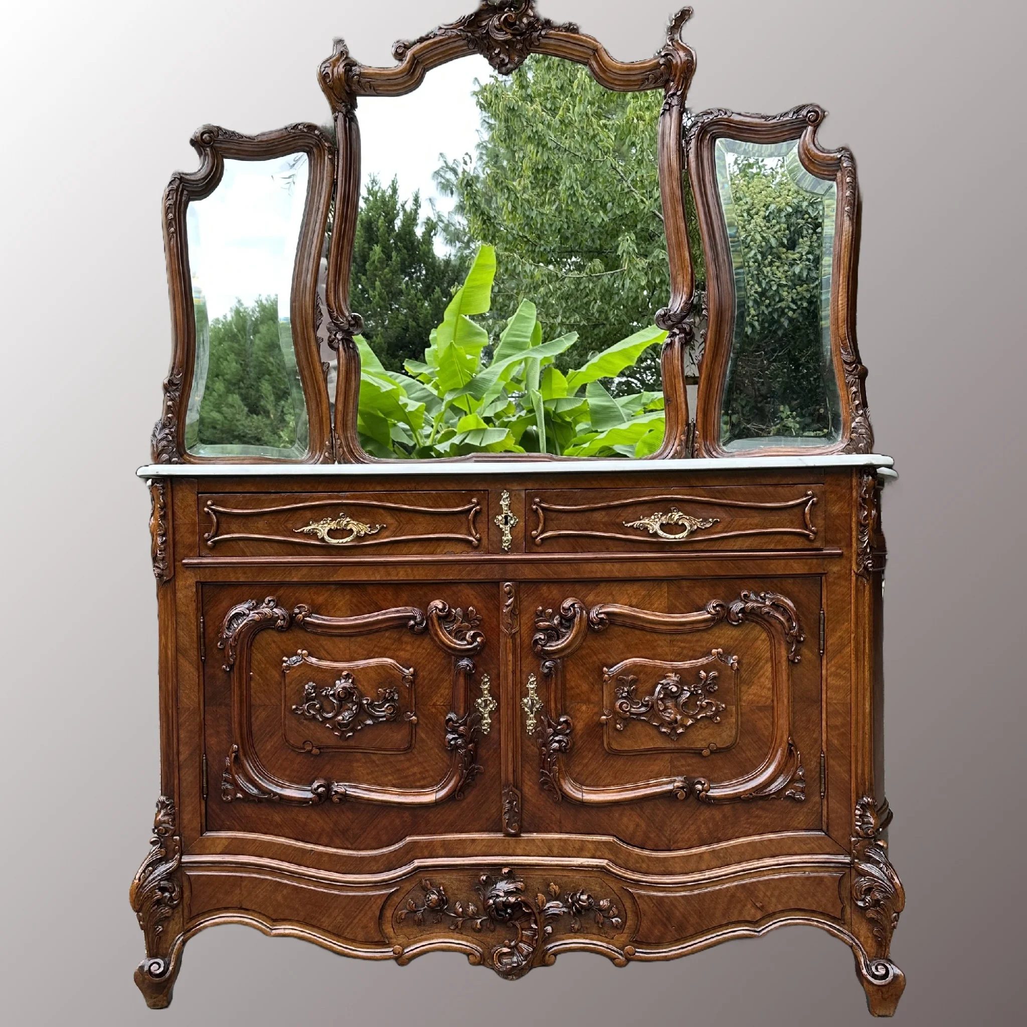 Neorokokó fésülködőasztal - 3. nézet