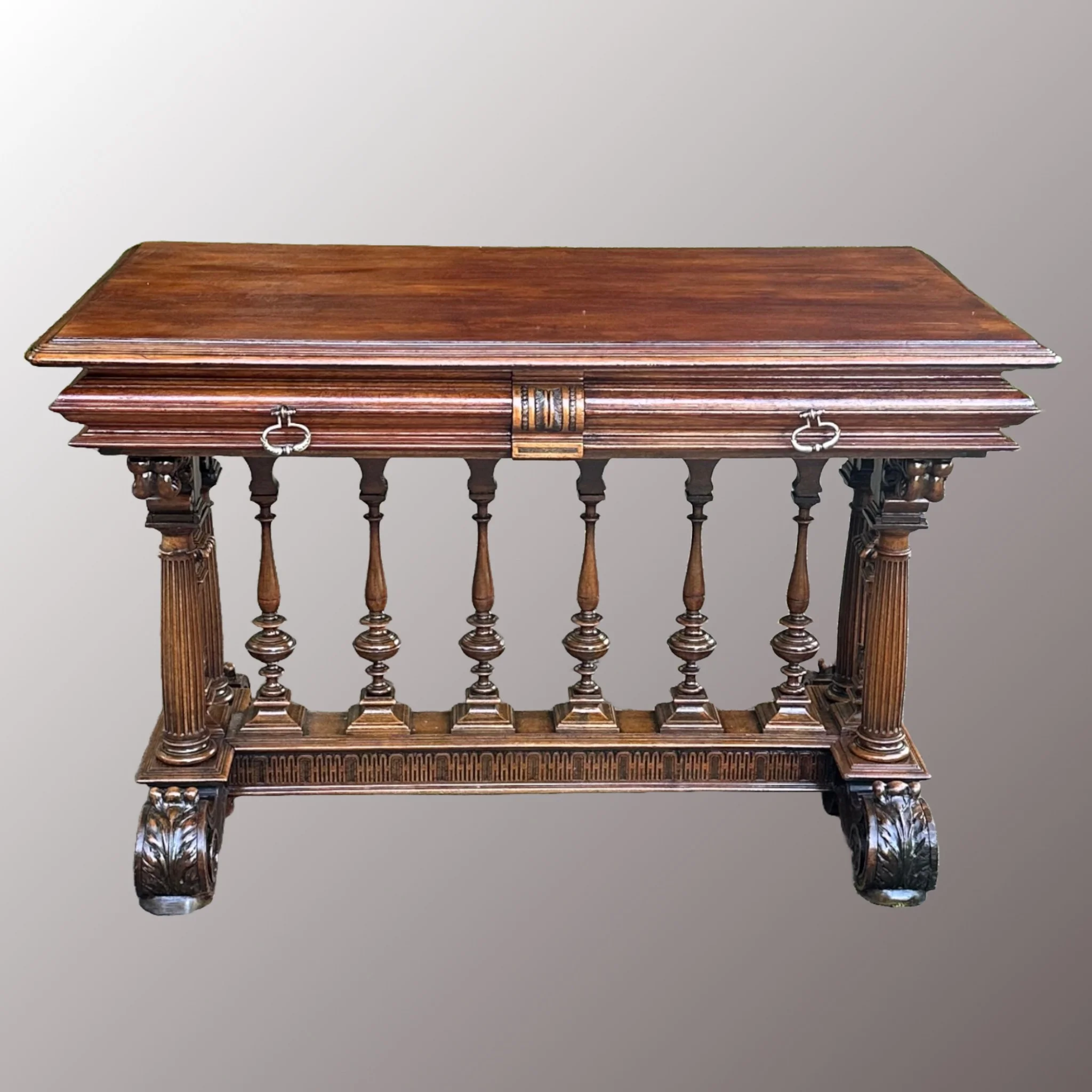 Restaurált Neoreneszánsz női íróasztal