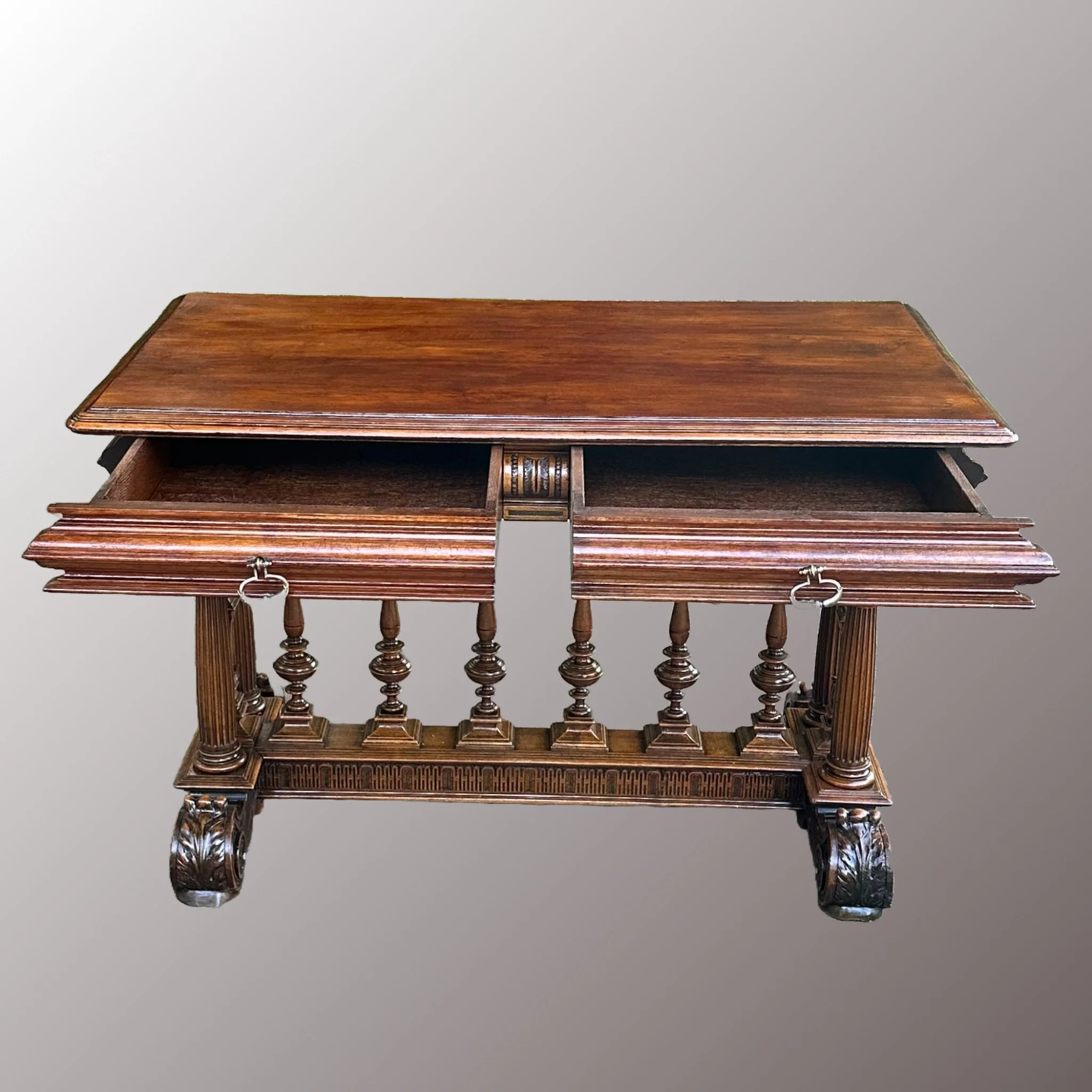 Neoreneszánsz női íróasztal - 6. nézet