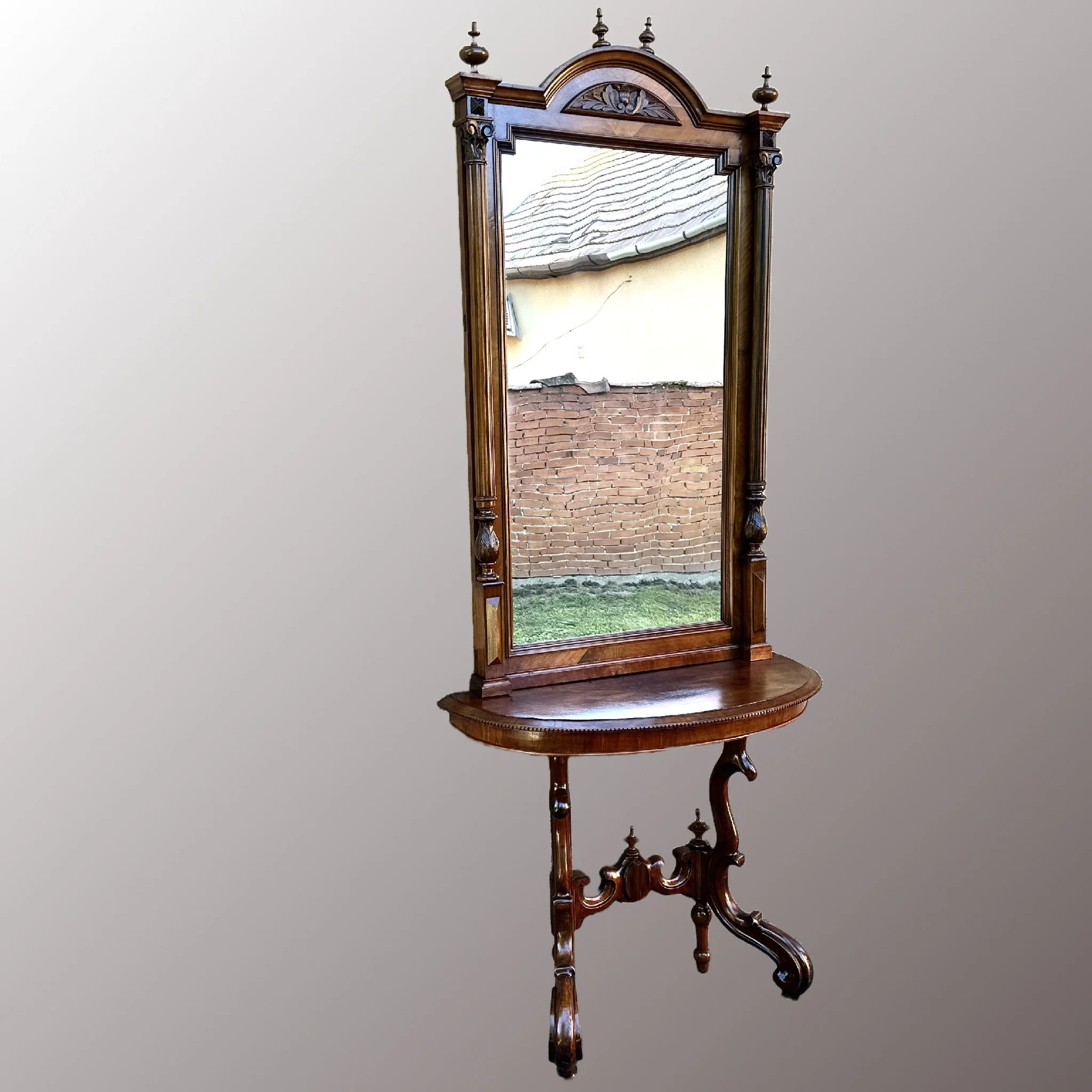 Ónémet konzol asztal tükörrel - 2. nézet