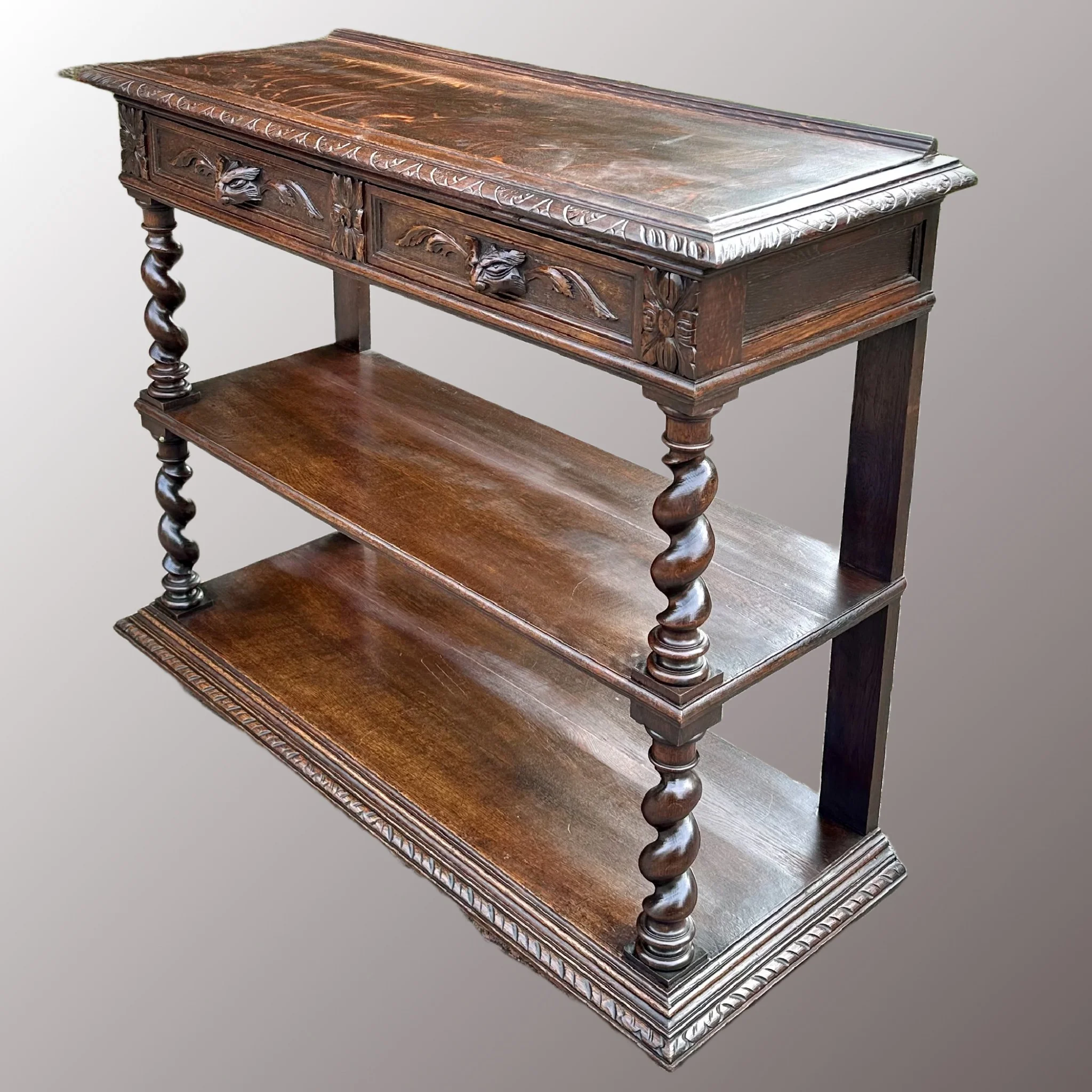 Historizáló tálalóasztal - 3. nézet