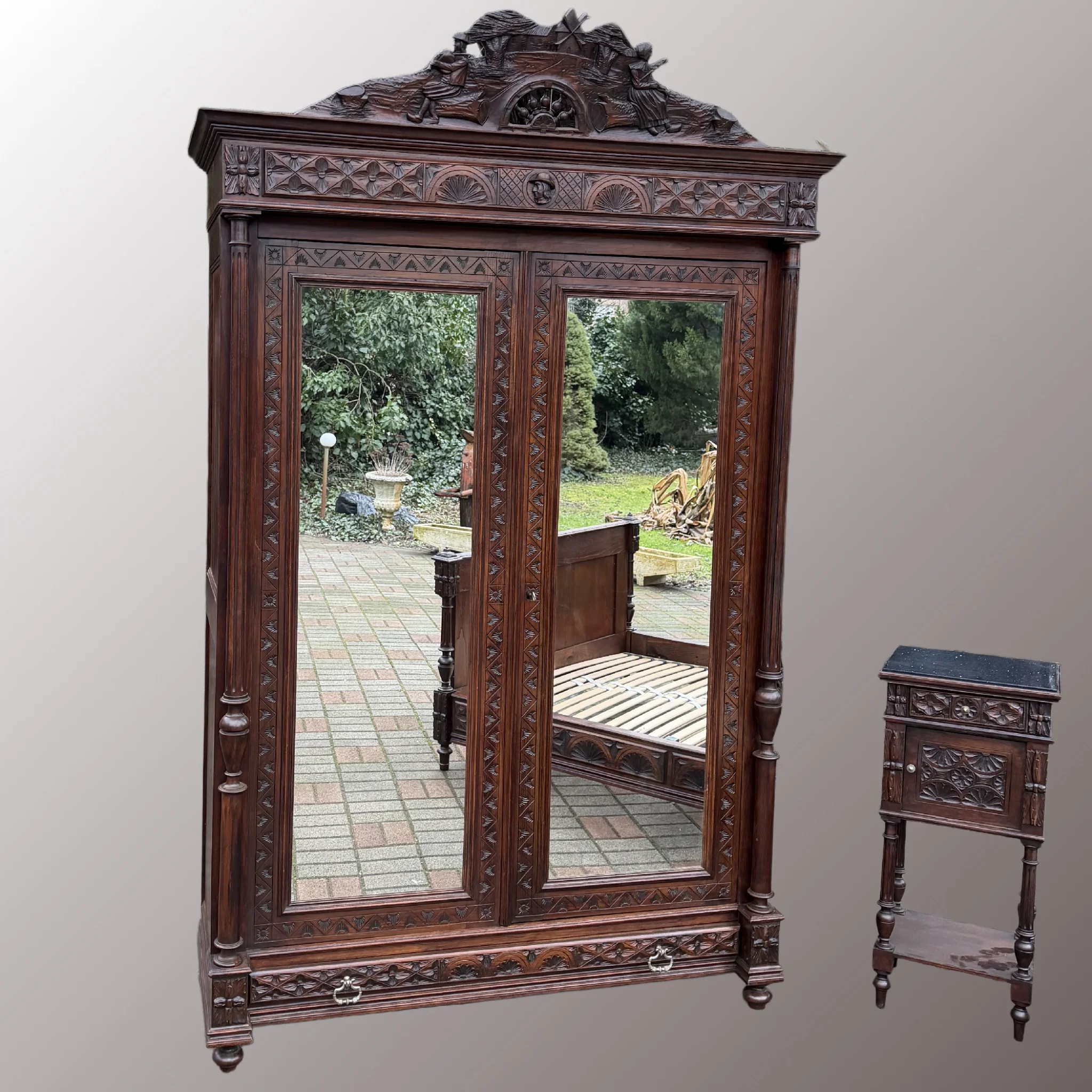 Breton stílusú hálószoba garnitúra - 4. nézet