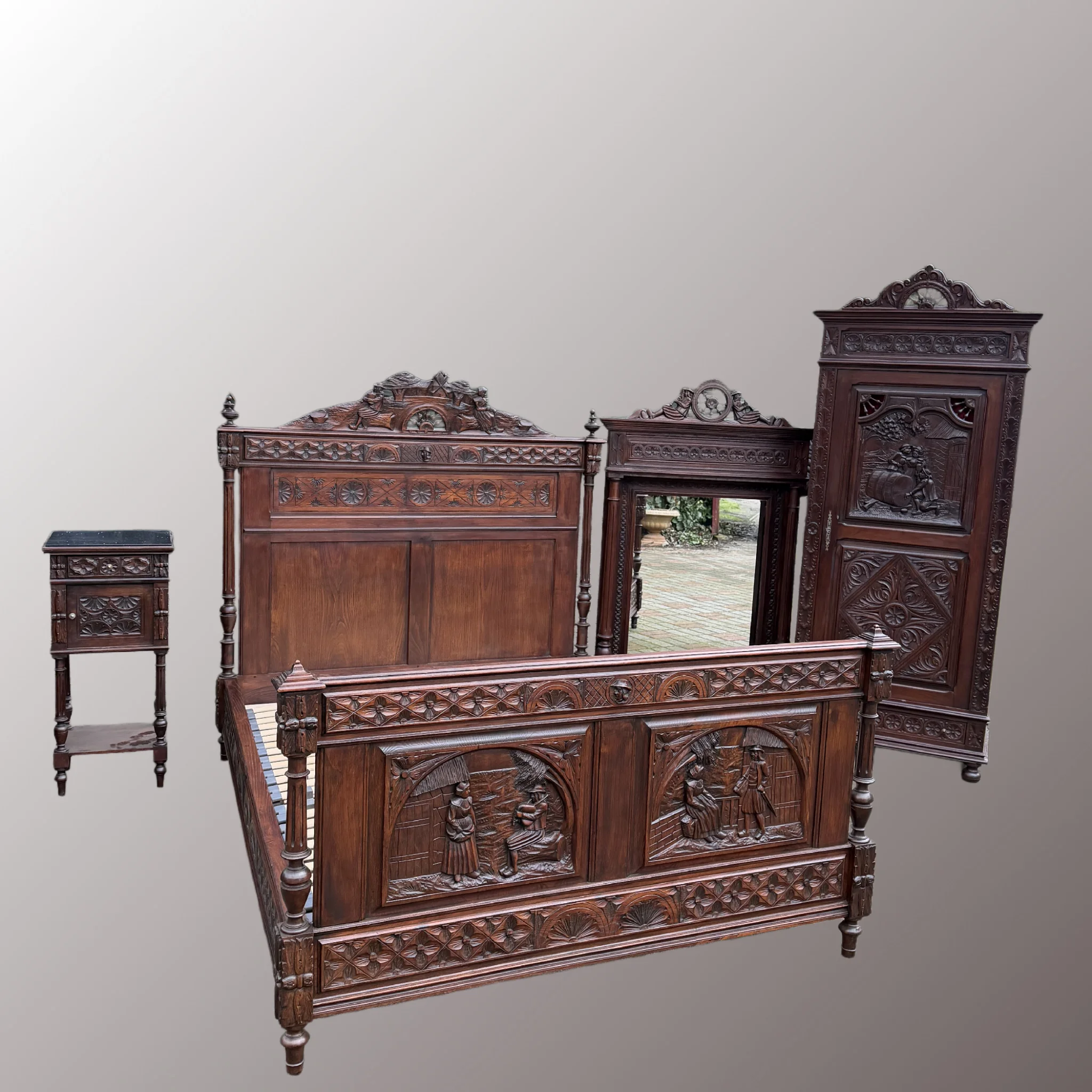 Breton stílusú hálószoba garnitúra - 5. nézet