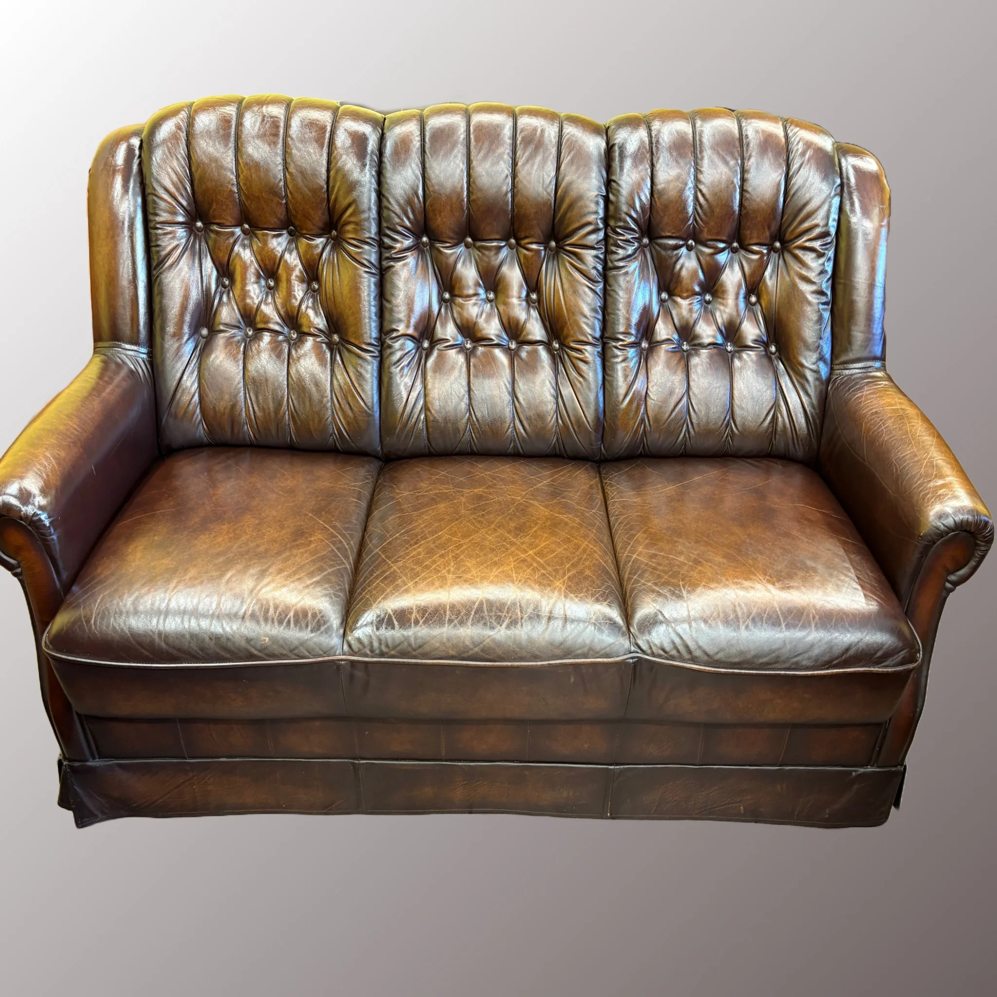 Vintage bőr ülőgarnitúra - 4. nézet