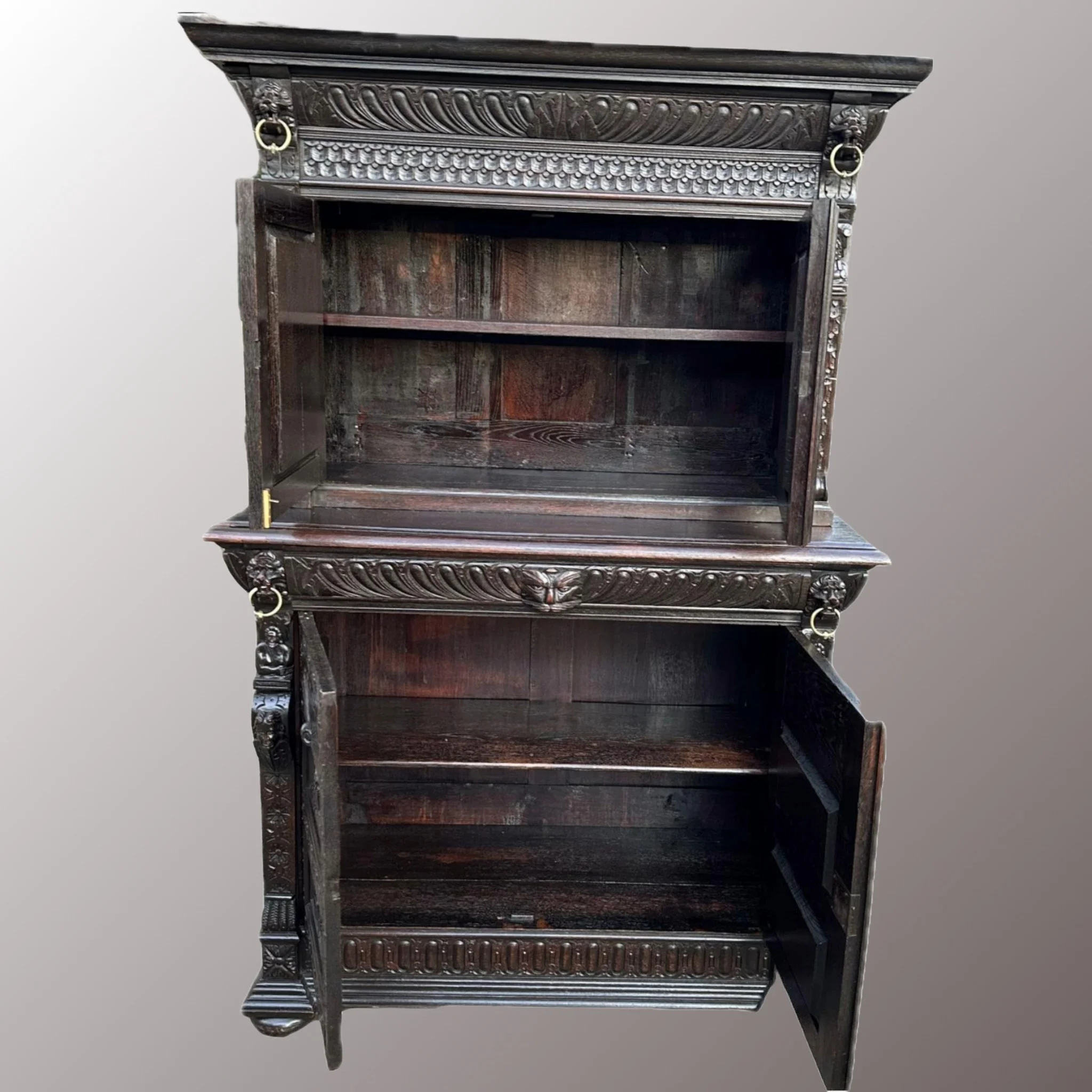 Neoreneszánsz kabinetszekrény - 4. nézet