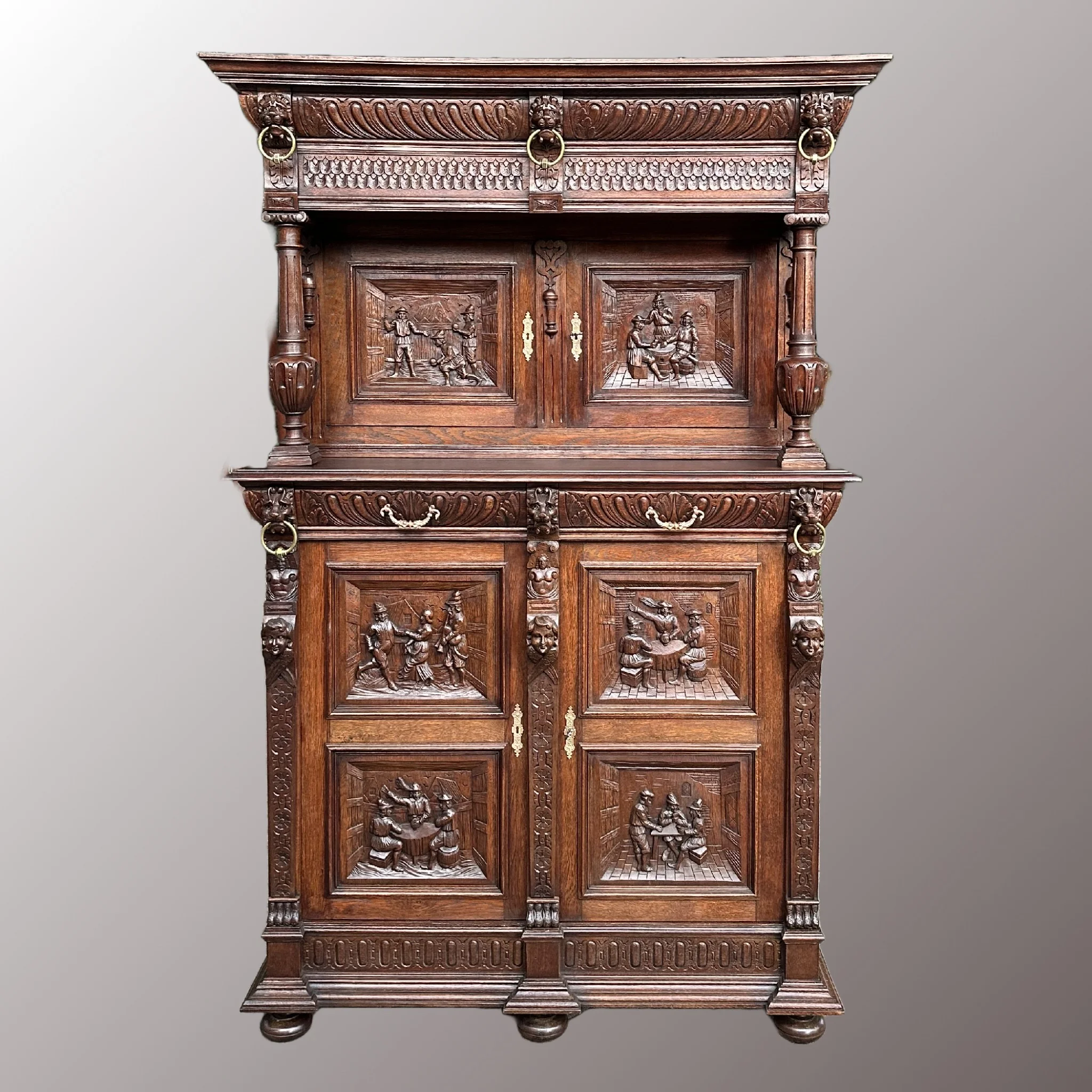 Neoreneszánsz kabinetszekrény páros - 5. nézet