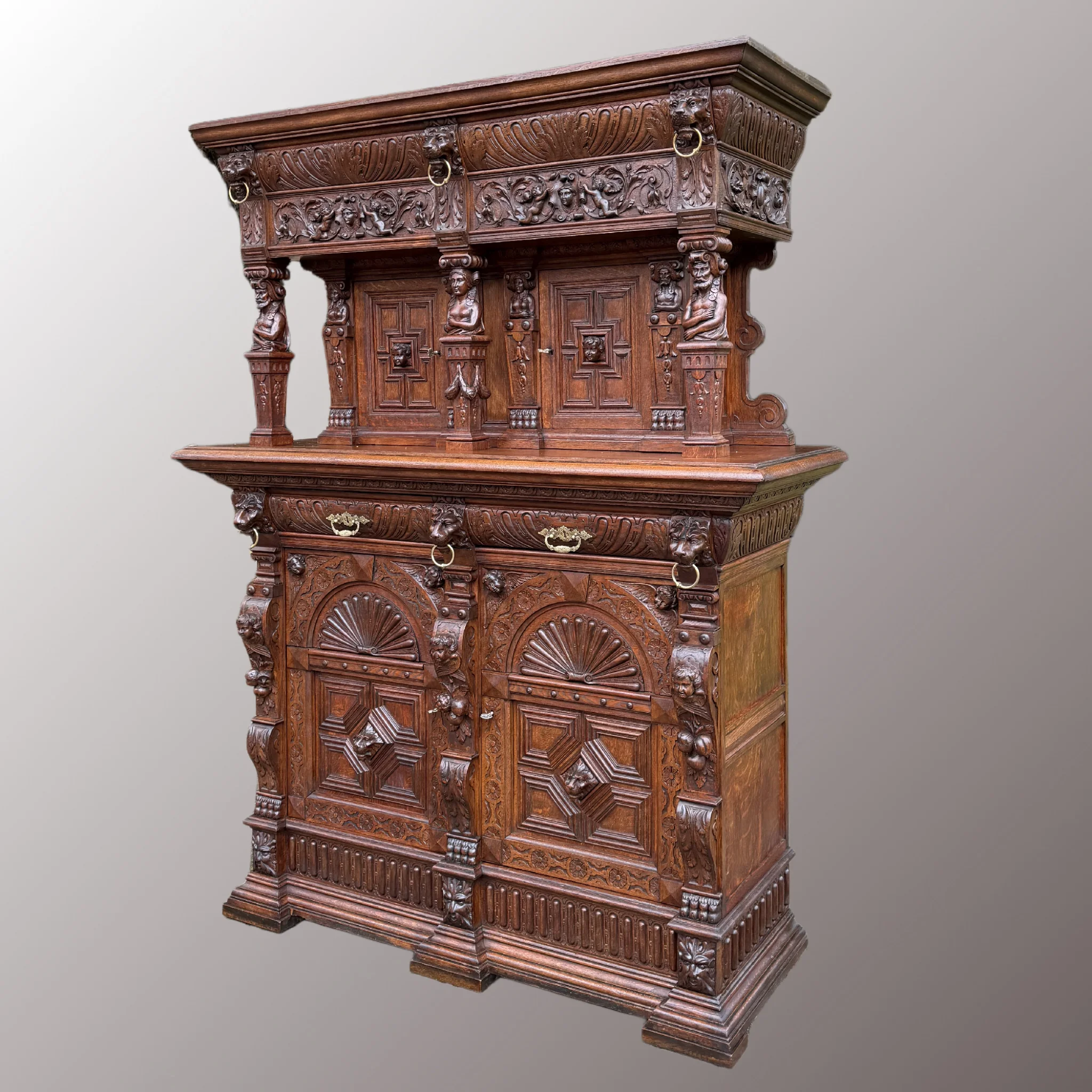 Neoreneszánsz kabinetszekrény - 2. nézet