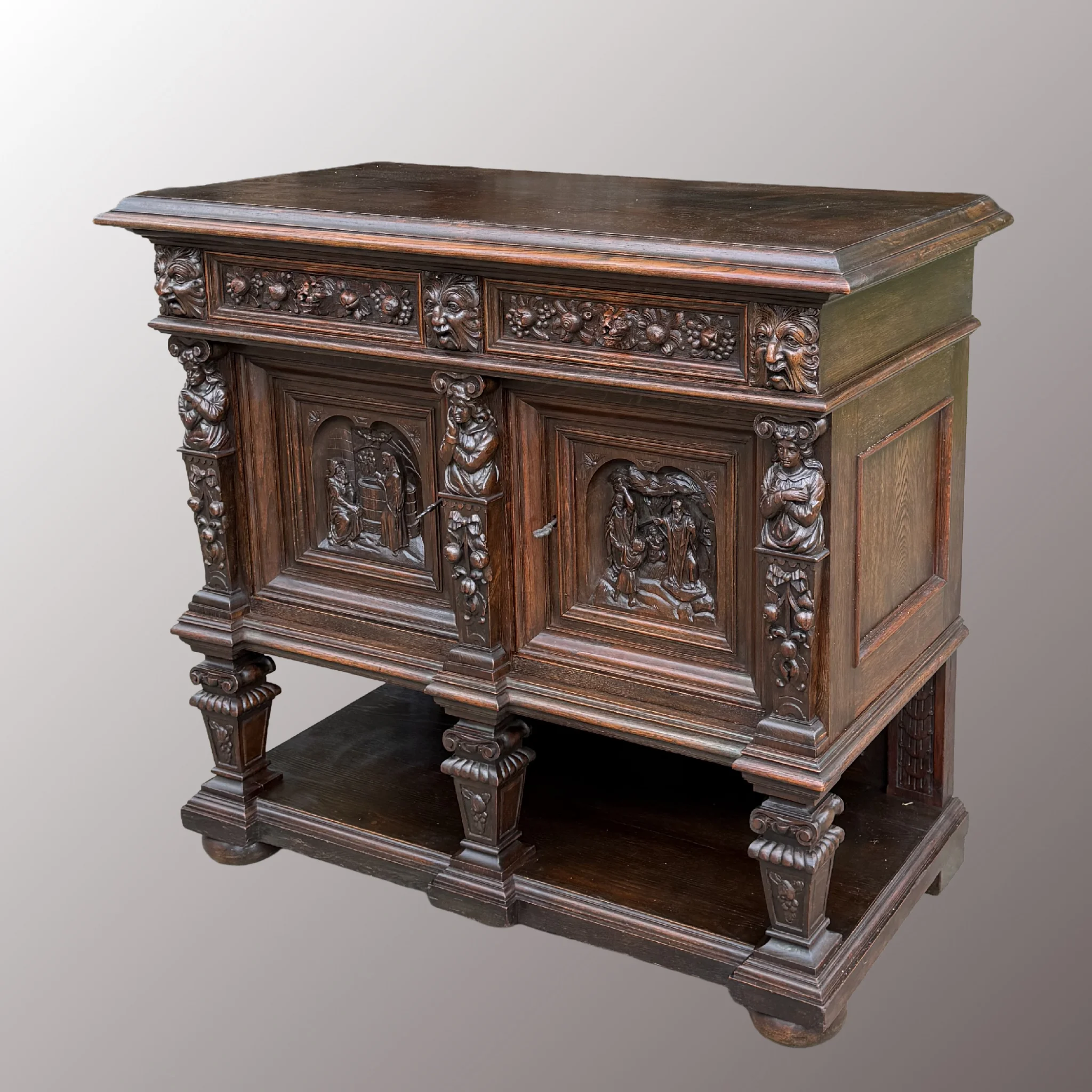 Neoreneszánsz komód - 4. nézet