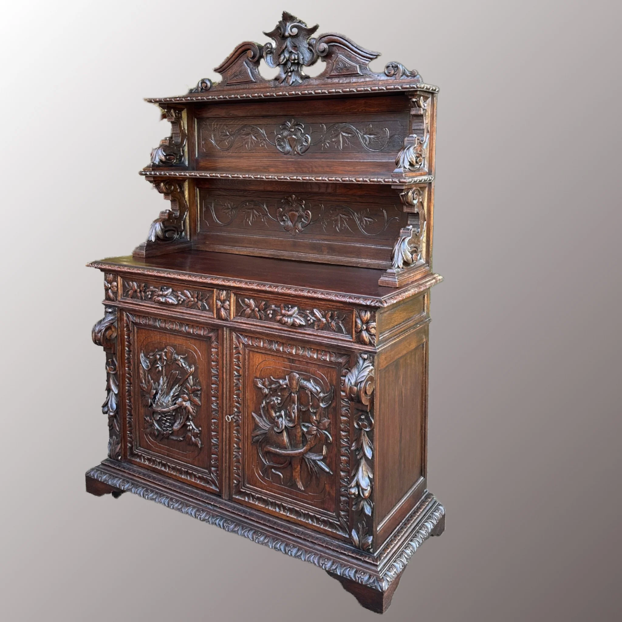 Neoreneszánsz pohárszék - 5. nézet