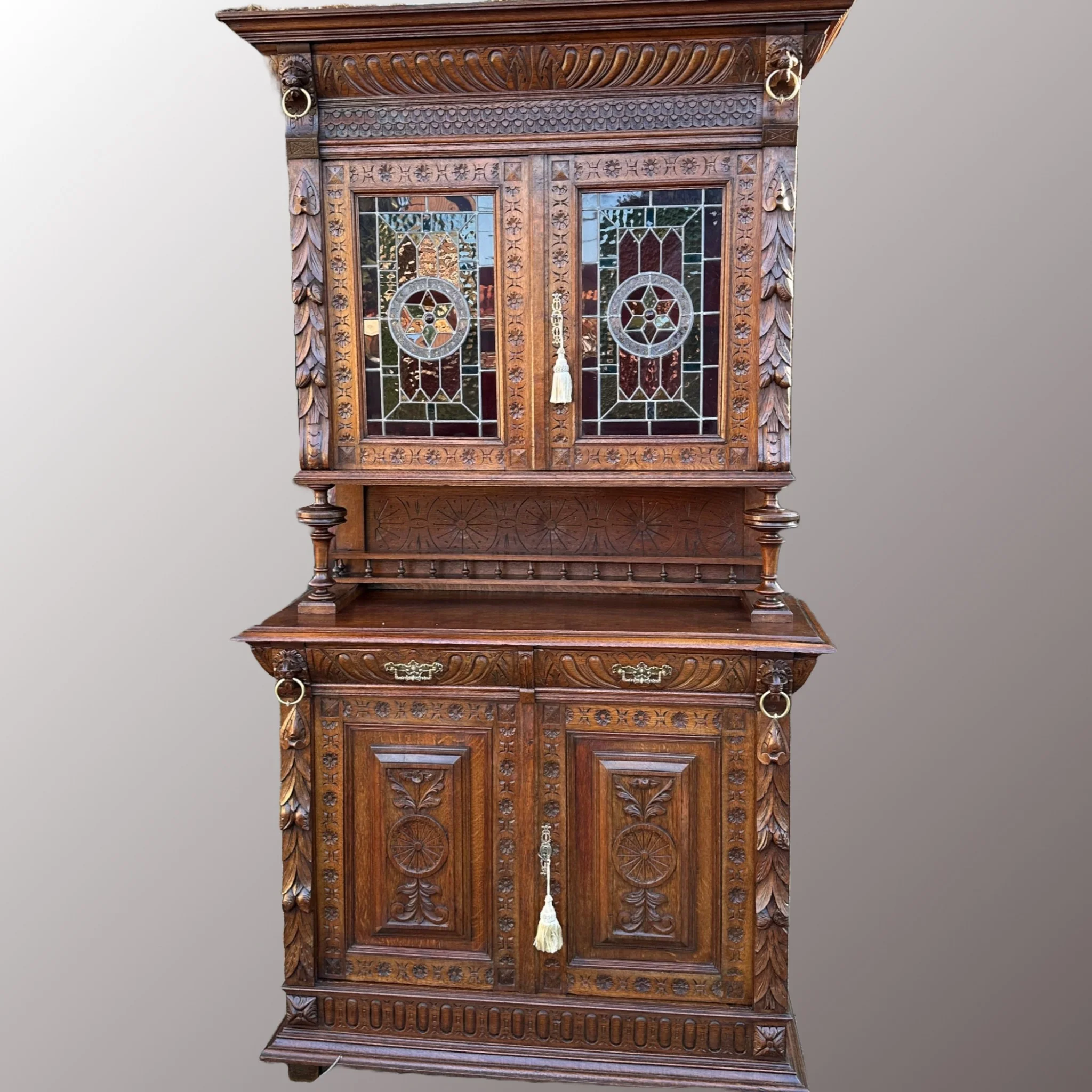 Neoreneszánsz tálalószekrény páros - 5. nézet