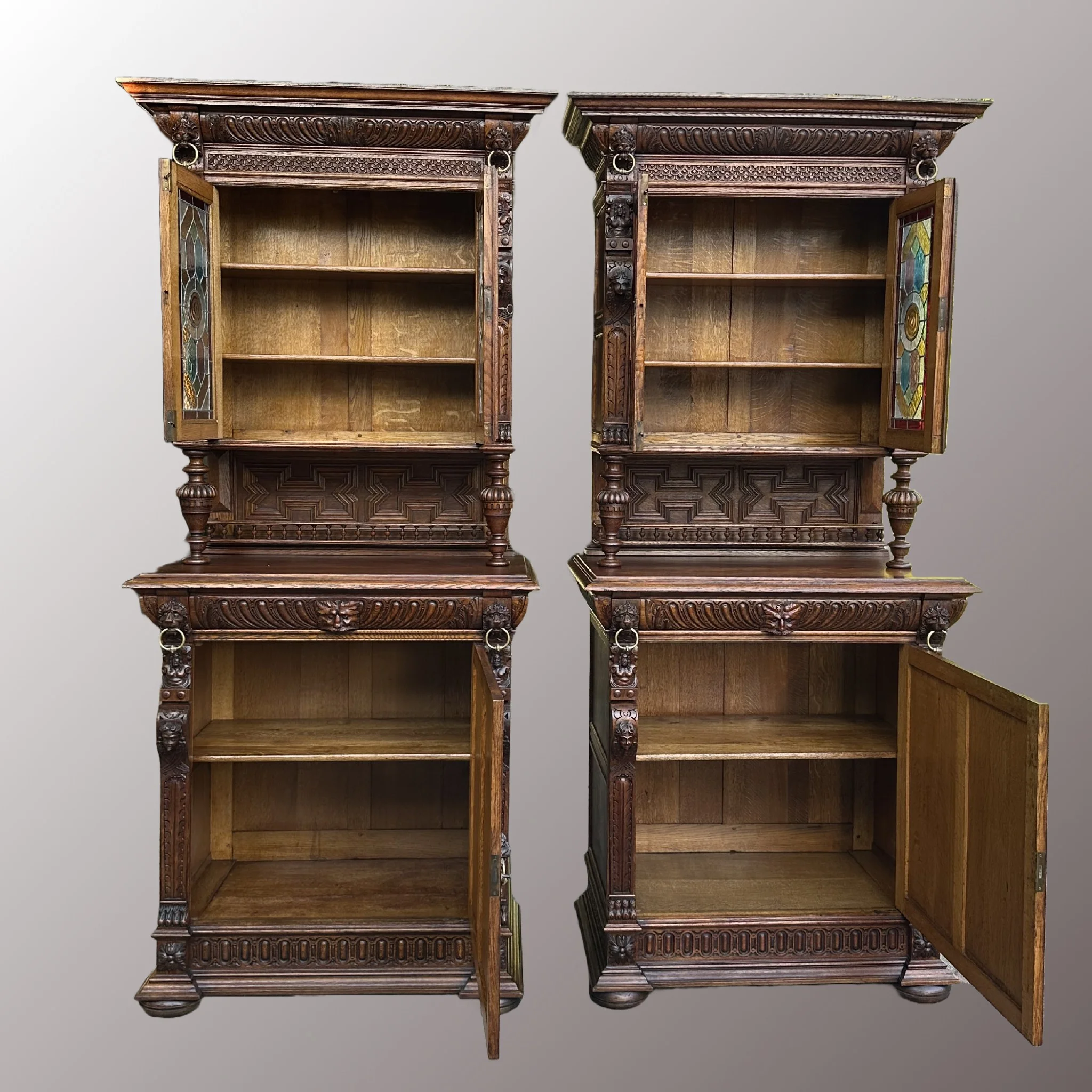 Neoreneszánsz tálalószekrény párban - 4. nézet