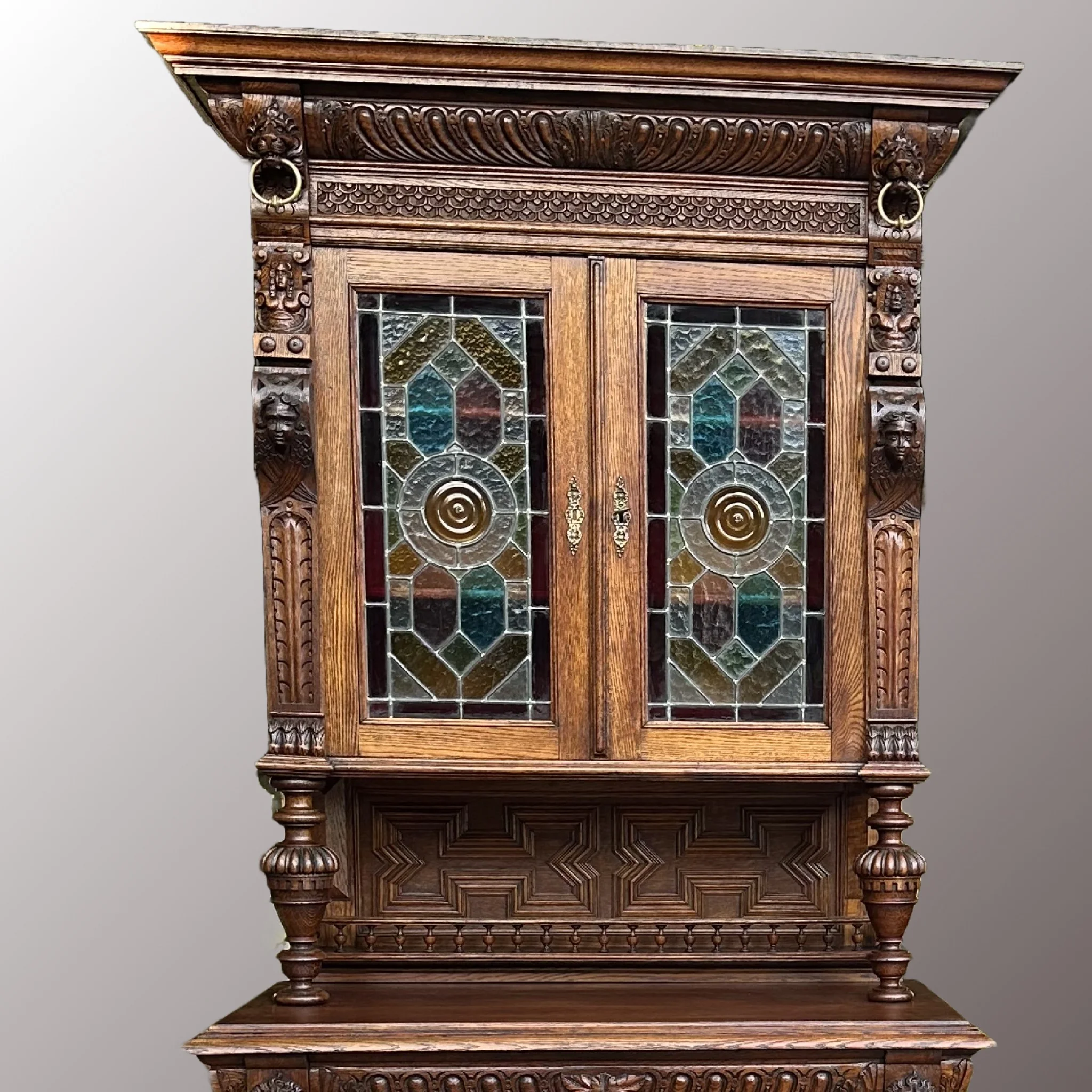 Neoreneszánsz tálalószekrény párban - 5. nézet