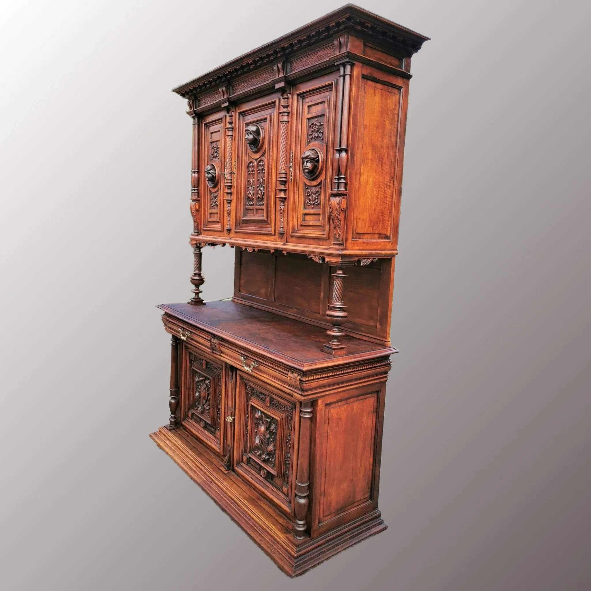 Neoreneszánsz tálalószekrény - 2. nézet