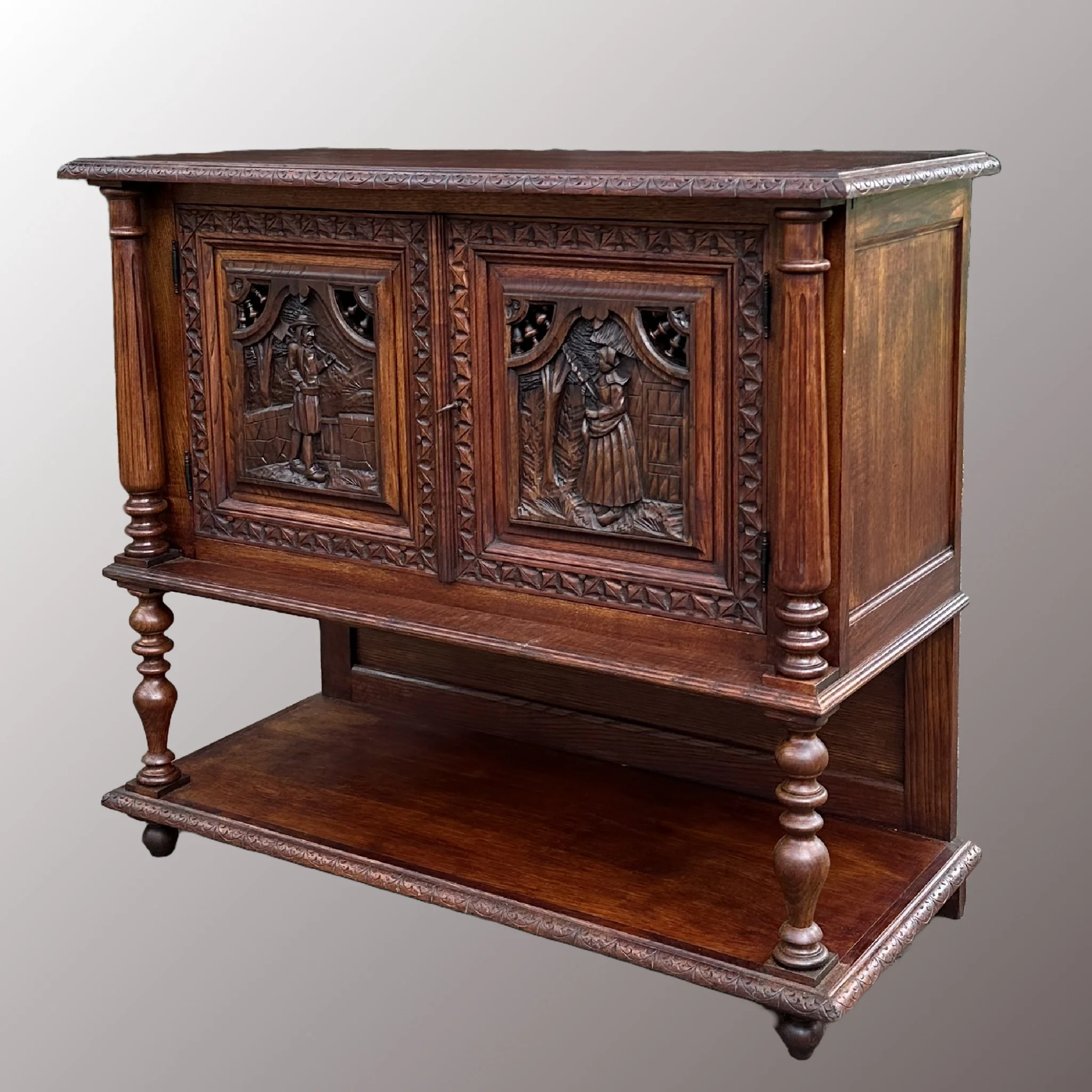 Breton kisszekrény - 3. nézet