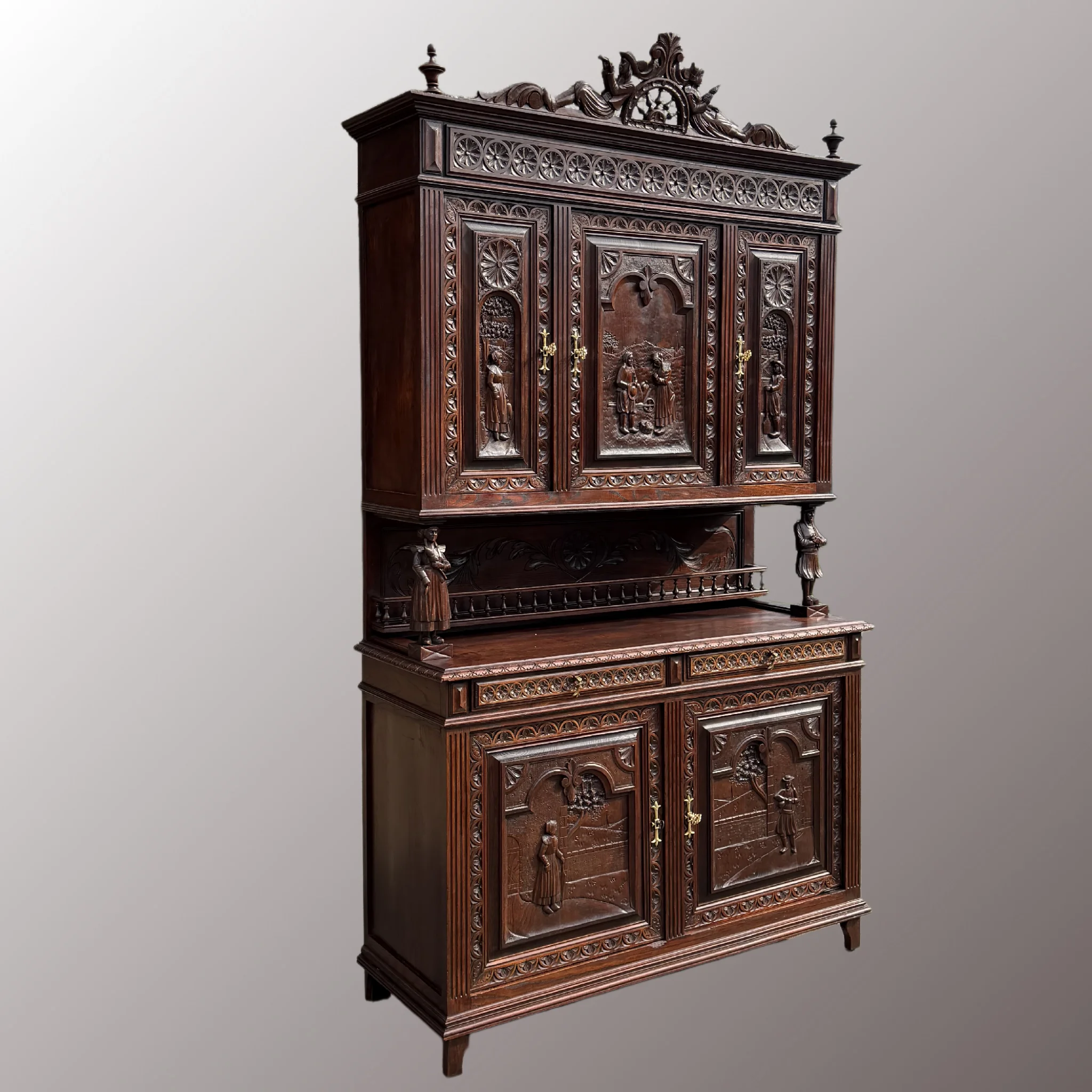 Breton tálalószekrény - 2. nézet