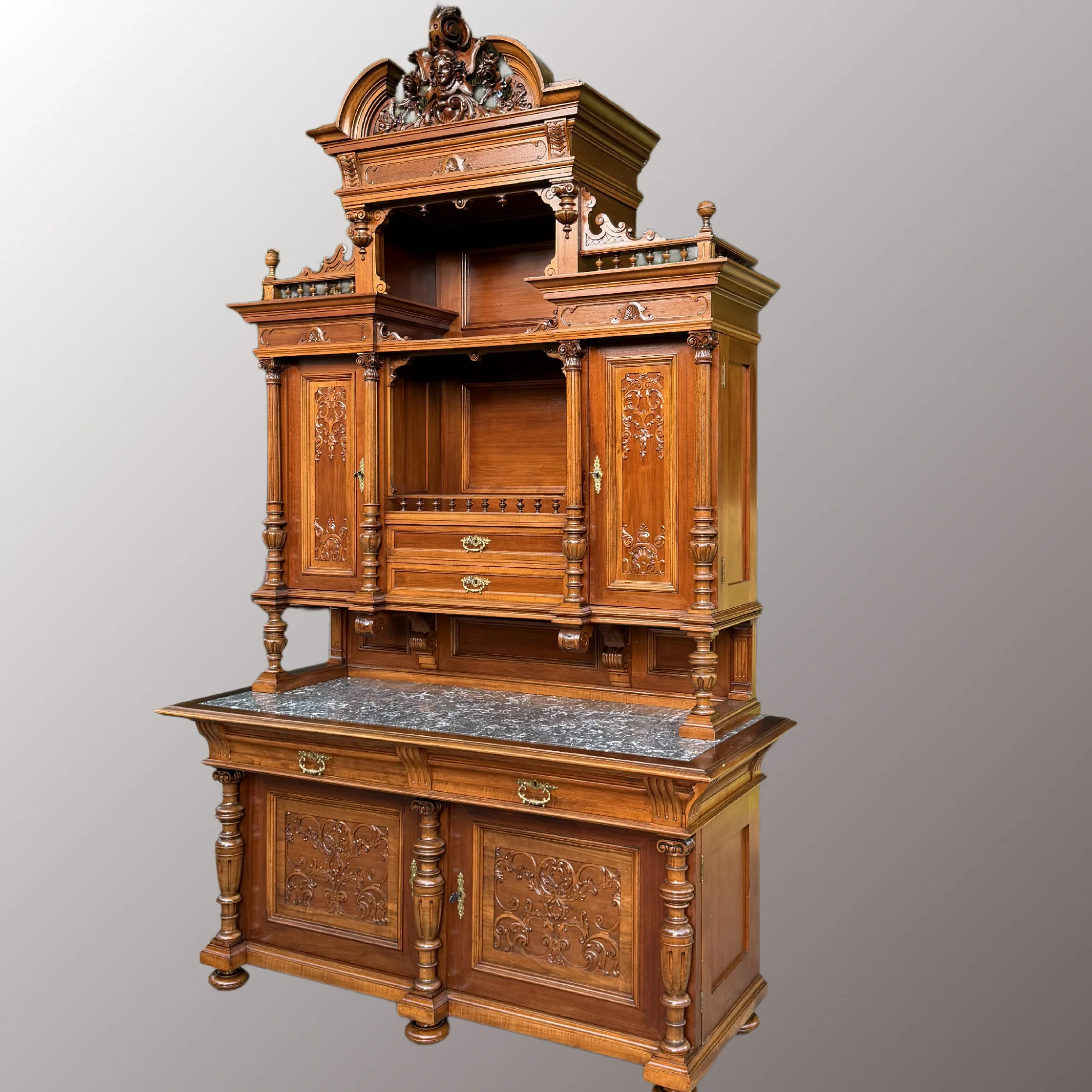 Neoreneszánsz tálalószekrény - 5. nézet