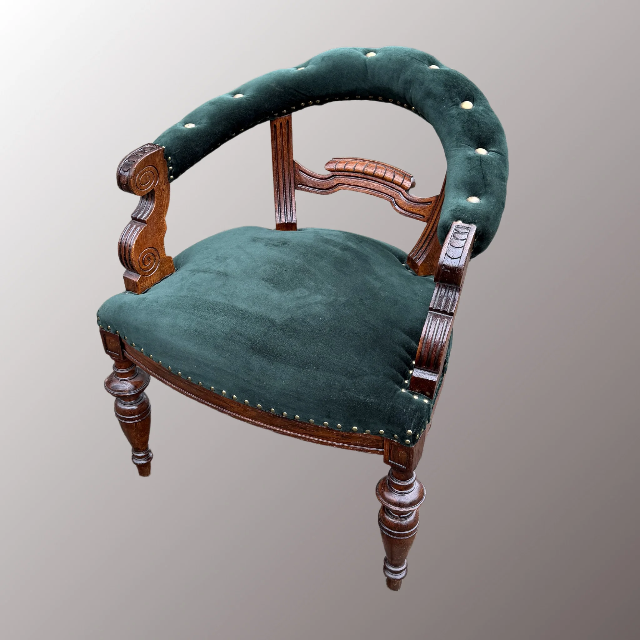 Historizáló íróasztal-szék - 3. nézet