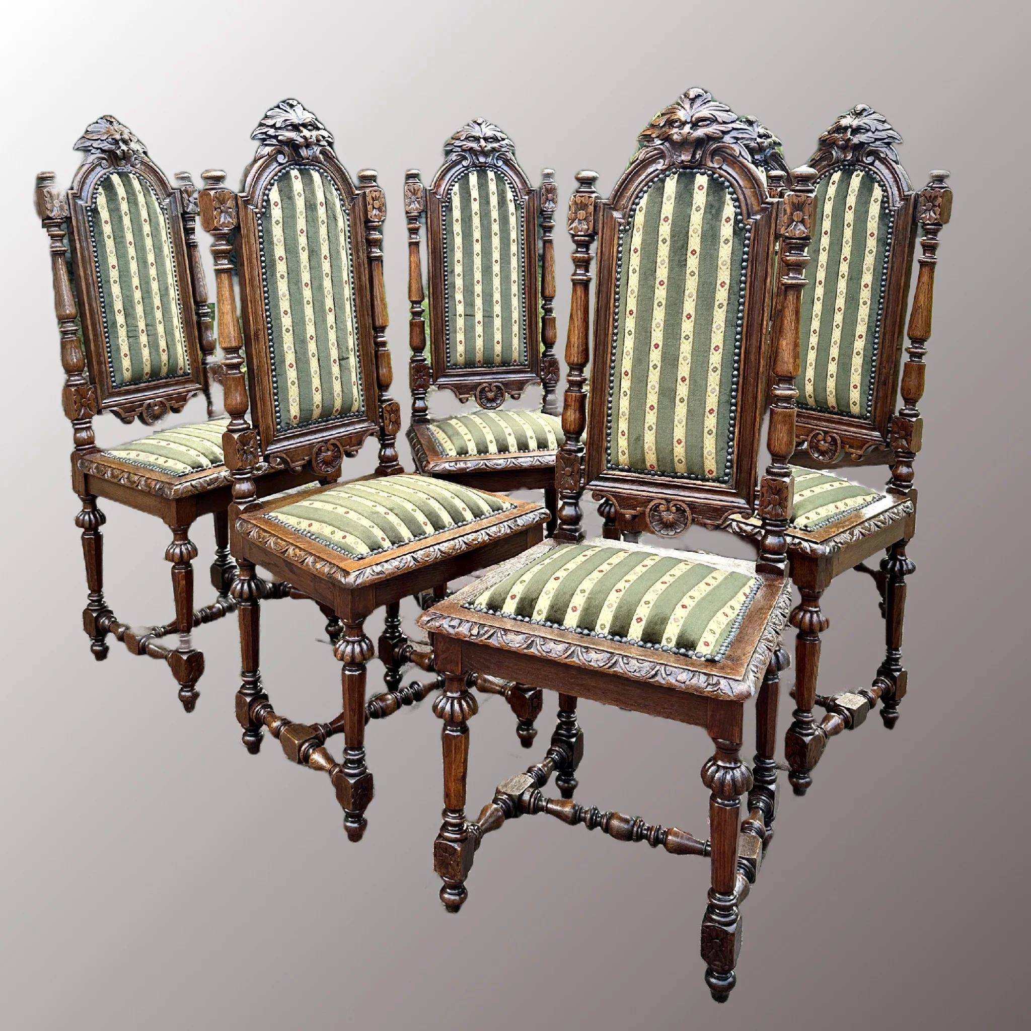 Neoreneszánsz étkezőszékek - 3. nézet