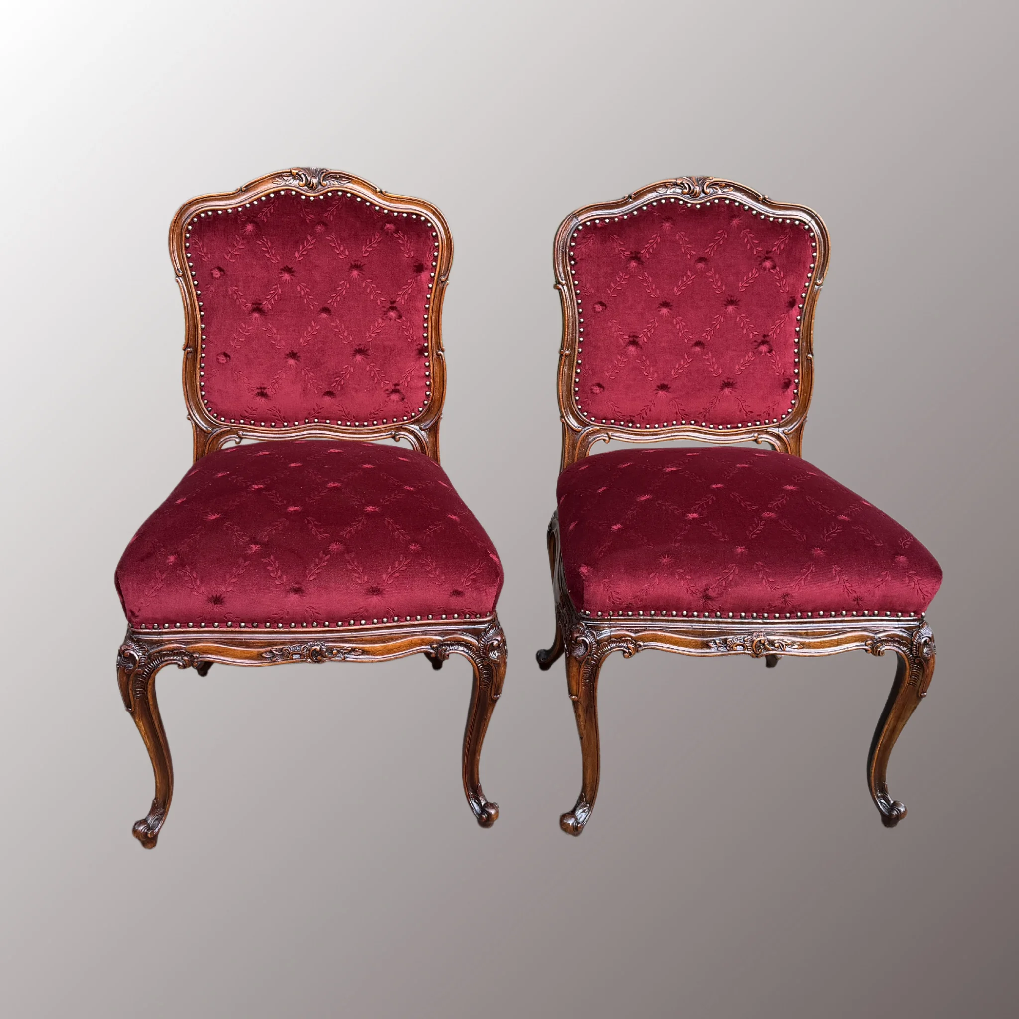 Restaurált Neobarokk szék párban