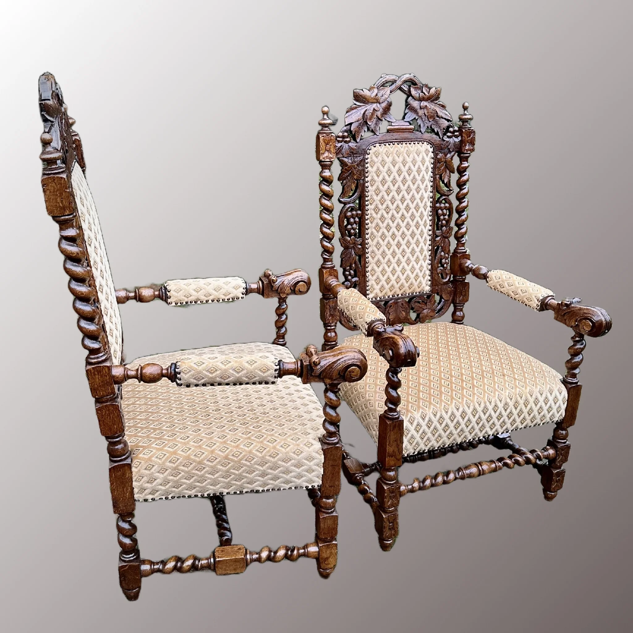 Historizáló trónszék páros - 3. nézet