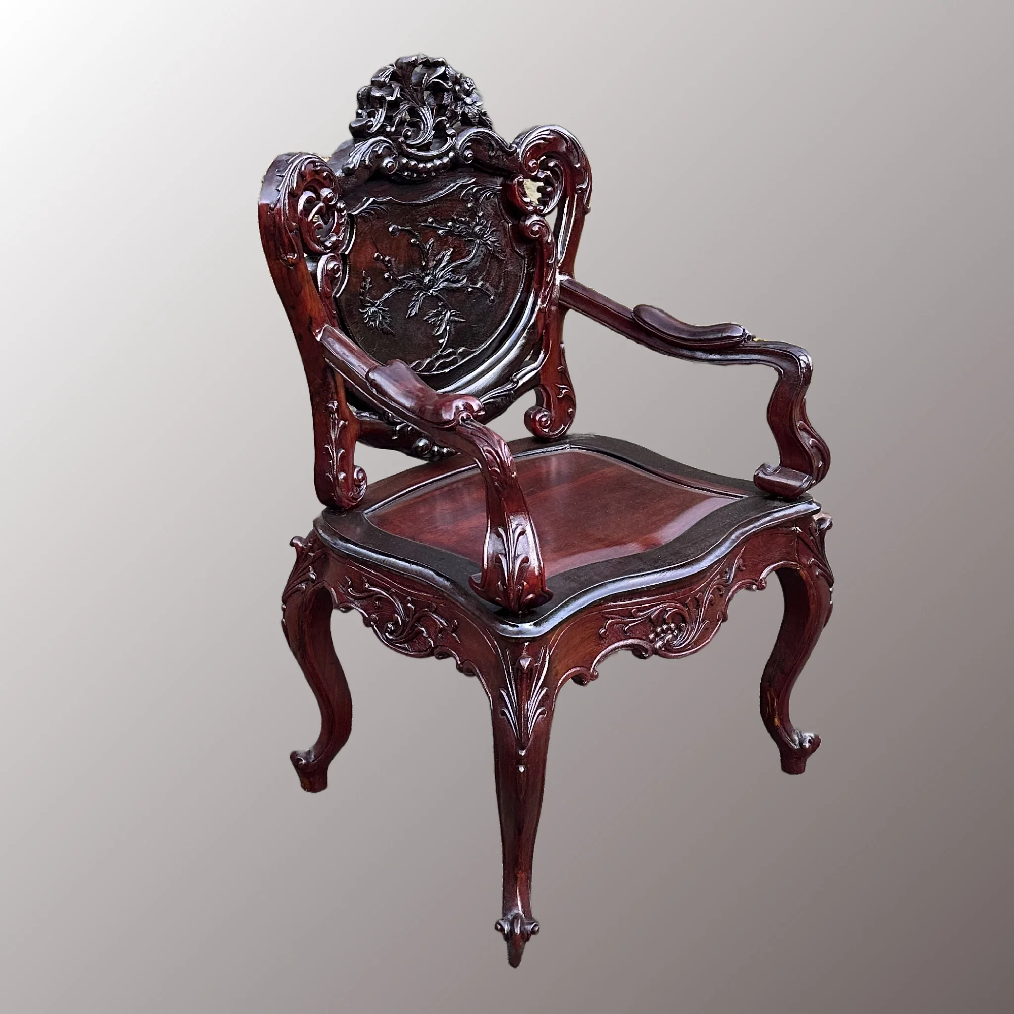 Neorokokó trónszék - 2. nézet