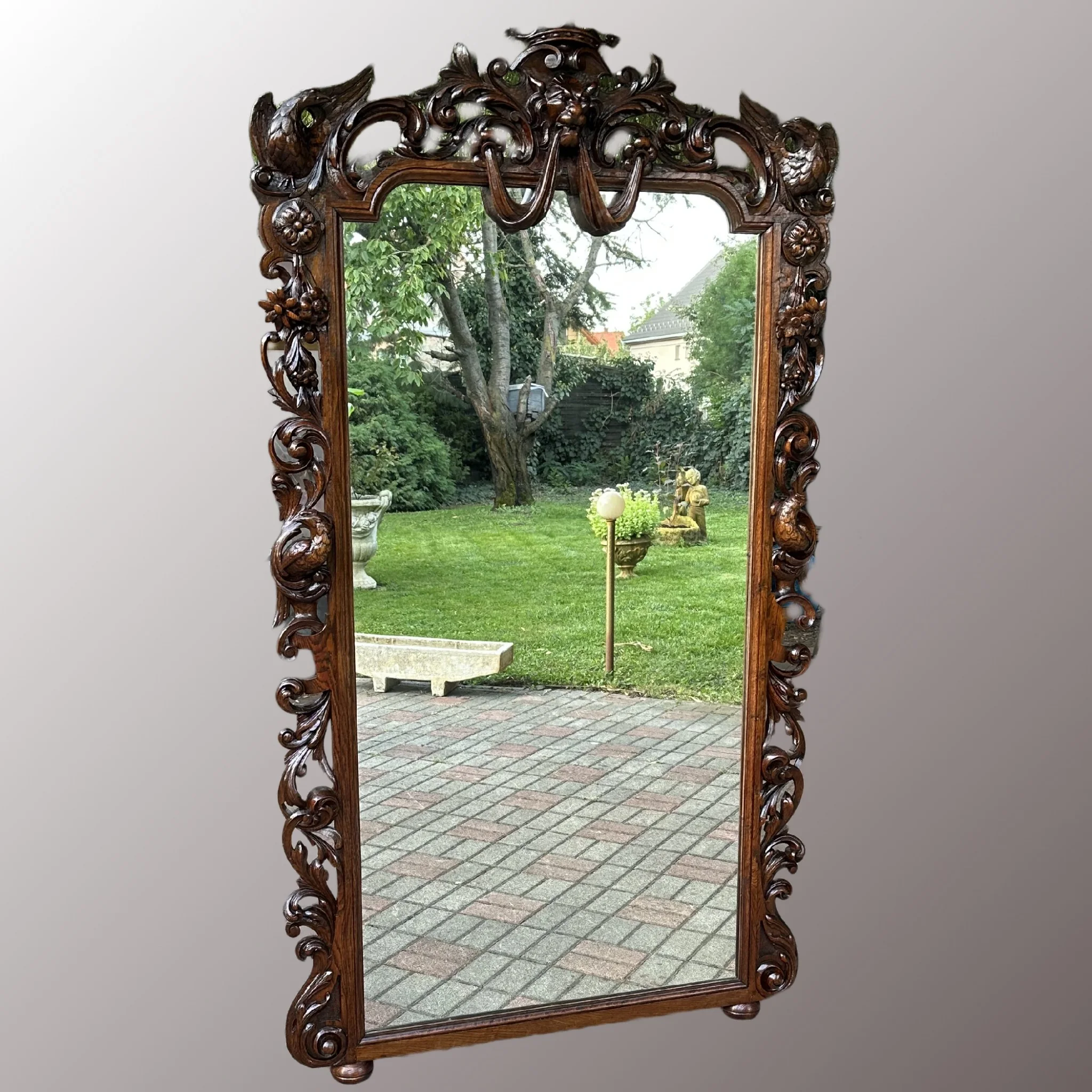 Restaurált Neobarokk óriás tükör